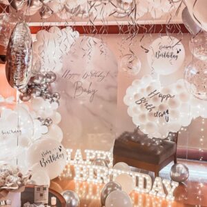 Baby Heart Birthday Balloon Room Decoration