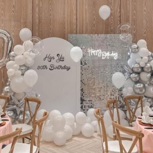 Cloud White Birthday Balloon Room Decoration