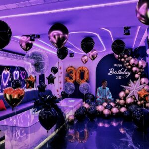 Starlight 30th Birthday Hotel Room Balloon Decoration
