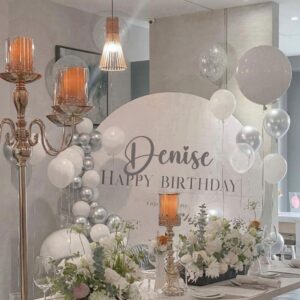 Desire Marble Birthday Board Setup