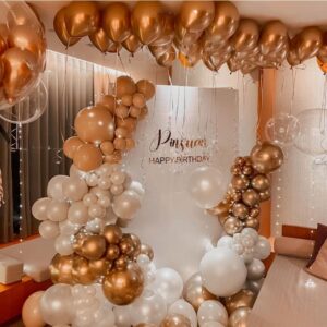 Halo Gold Birthday Hotel Room Decoration