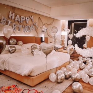 Moonlight Birthday Hotel Room Decoration Balloon Setup