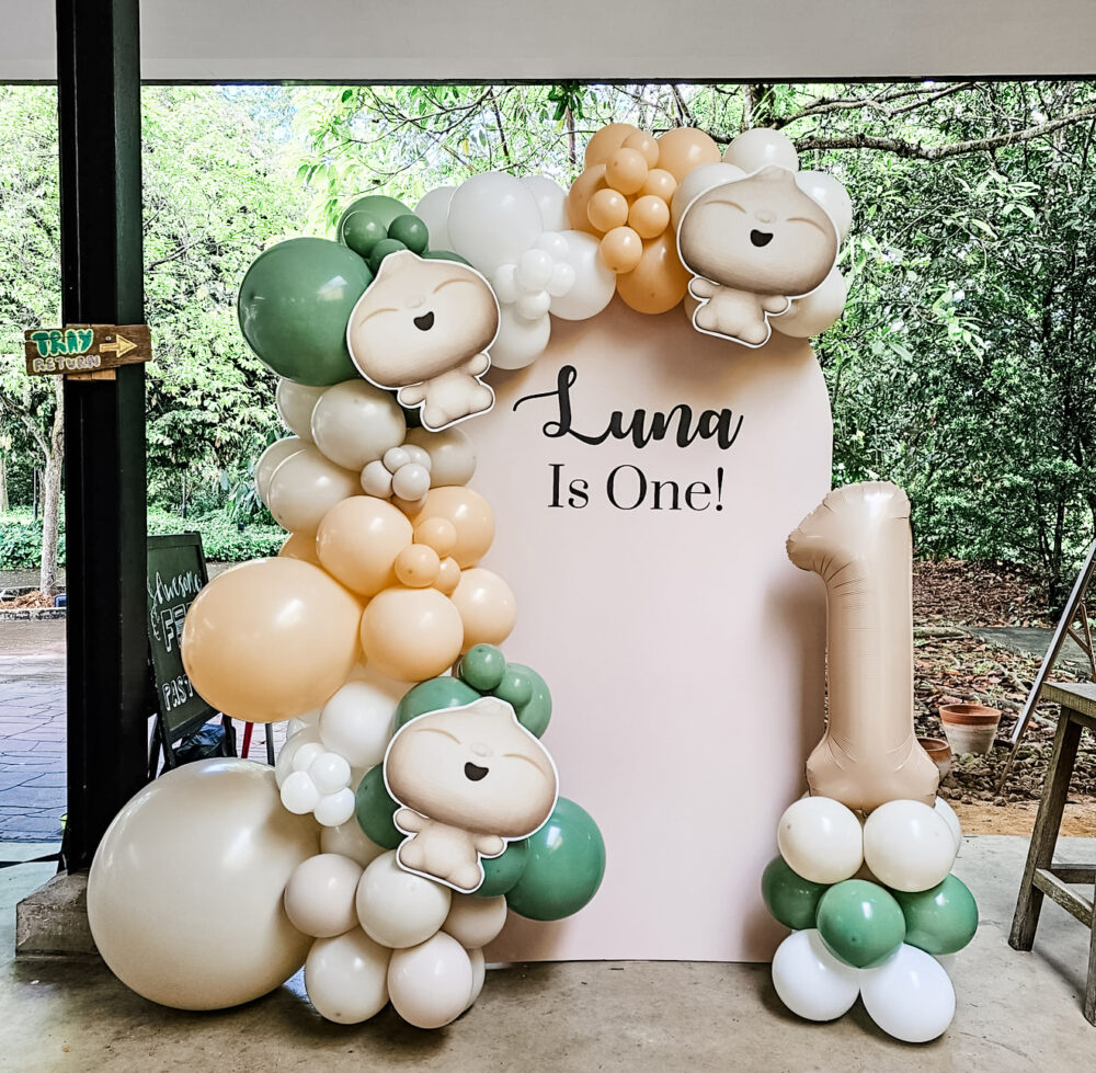 Delightful Dumpling Birthday Party Backdrop
