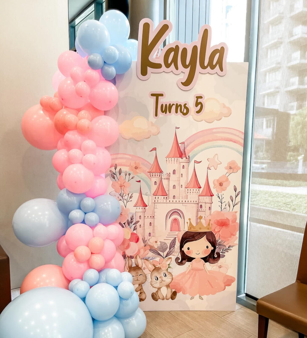 Whimsical Princess and Bunny Castle Bouncy Wonderland