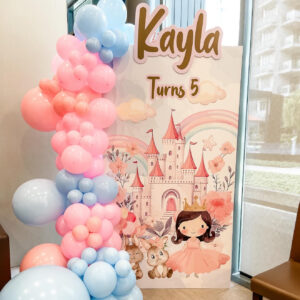 Whimsical Princess and Bunny Castle Bouncy Wonderland