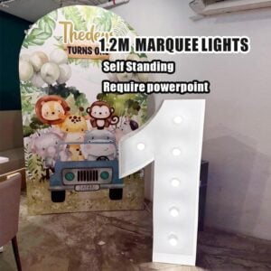1 X DIGIT MARQUEE LIGHTS (1.2m)