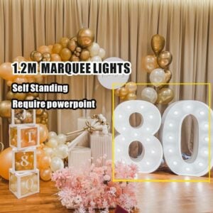 2 X DIGITS MARQUEE LIGHTS (1.2m)