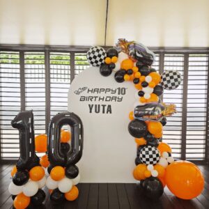 Fast and Furious Racing Car Balloon Backdrop